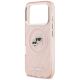 6. Etui Karl Lagerfeld IML Glitter Karl & Choupette Heads Logo MagSafe do iPhone 17 Pro - różowe