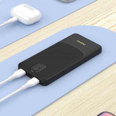 5. Powerbank Dudao K10 10000mAh  2.4A 2 x USB-A - czarny