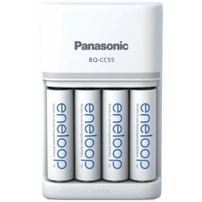 3. ŁADOWARKA PANASONIC SMARTPLUS + 4x AA ENELOOP 2000 mAh