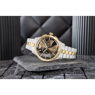 6. Zegarek Męski Emporio Armani Dario Chronograph AR80084SET + BOX