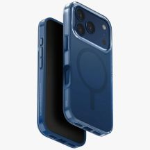 Etui UNIQ Clario Magclick Charging na iPhone 17 Pro - niebieskie