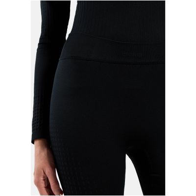 4. Legginsy termoaktywne 3/4 damskie Odlo PERFORMANCE WARM BL BOTTOM 3/4 czarne