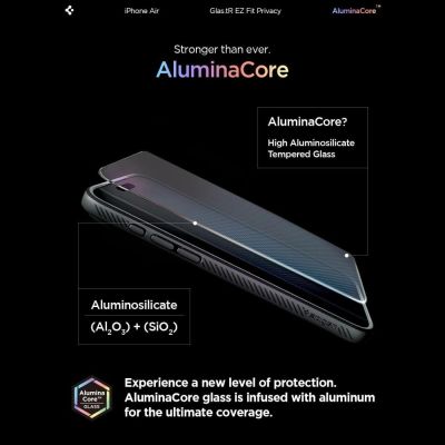13. Szkło prywatyzujące Spigen Glas.TR EZ Fit 2-pack na iPhone 17 Air