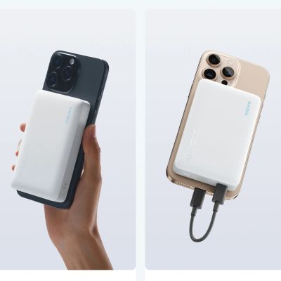 5. Powerbank Cuktech WPB100N 20 W 10000 mAh magnetyczny z podstawką - biały