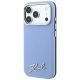 2. Etui Karl Lagerfeld Saffiano Small Script Metal Logo MagSafe na iPhone 17 Pro / 18 Pro - jasnoniebieskie