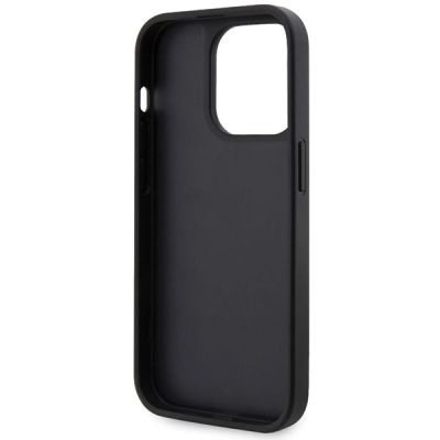 7. Etui Guess Rhinestone Triangle na iPhone 14 Pro - czarne