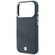 6. Etui BMW Sign Inclined Deboss Letters MagSafe na iPhone 17 Pro Max / 18 Pro Max - szare