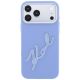 3. Etui Karl Lagerfeld Smooth Big Resin Signature Logo na iPhone 18 Pro / 17 Pro - niebieskie
