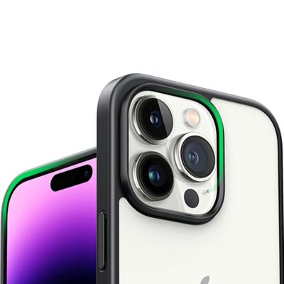 11. Ugreen LP635 Kickstand Protective Case sztywne etui z żelową ramką i wbudowaną podstawką do iPhone 14 Pro czarny (90926)