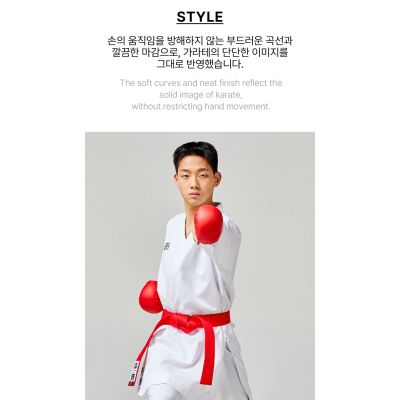 8. Rękawice do Karate - Mitts 2 RED WKF | MOOTO