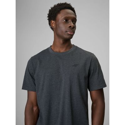 3. T-shirt regular gładki męski 4F 4FRMM00TTSHM4192-23M