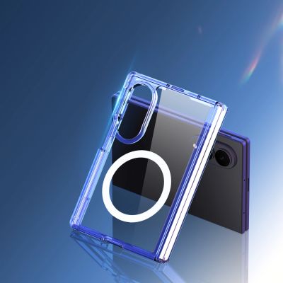12. Etui Dux Ducis Clin Mag na Samsung Galaxy Z Fold 8 Wide kompatybilne z MagSafe - przezroczyste