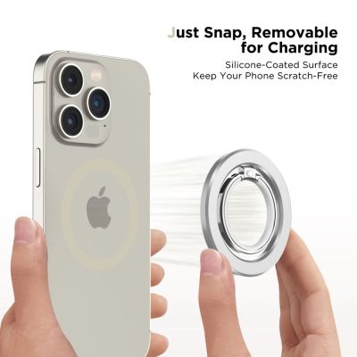 4. Uchwyt / ring Tech-Protect MMR300 magnetyczny z MagSafe - srebrny