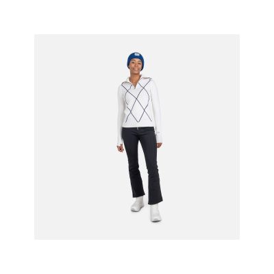6. Sweter Rossignol W Jcc 1/2 Zip biały