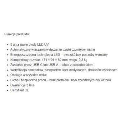 3. SAFESCAN TESTER BANKNOTÓW 55 LED