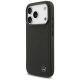 2. Etui Mercedes Leather Large Laurel Leave MagSafe na iPhone 17 Pro - czarne