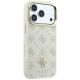 4. Etui Guess Peony 4G Small Logo MagSafe na iPhone 17 Pro / 18 Pro - beżowe