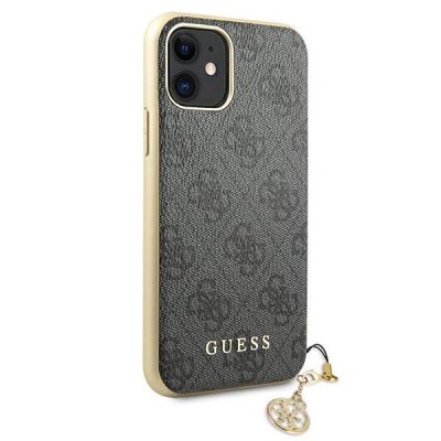3. Etui Guess 4G Charms Collection na iPhone 11 / Xr - szare