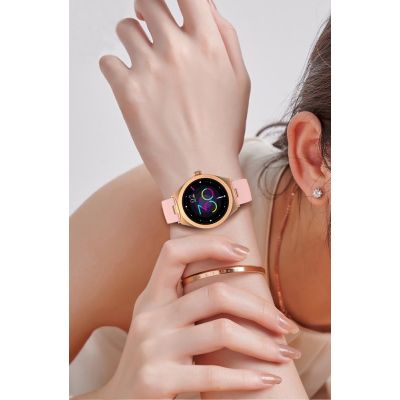 6. Smartwatch Gravity Różowe Złoto Różowy GT25-2