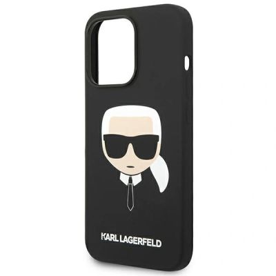 6. Etui Karl Lagerfeld Silicone Karl`s Head na iPhone 14 Pro Max - czarne