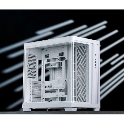 20. Jonsbo TK-4 Gehäuse, Midi-Tower, ATX, Tempered Glass - weiß