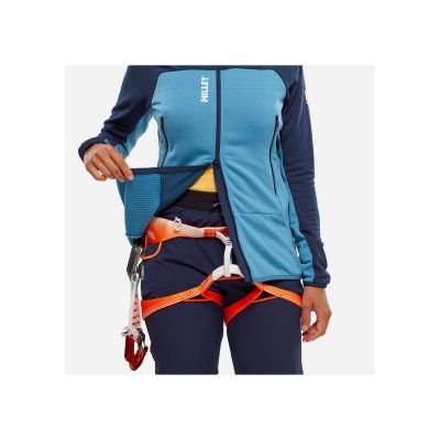 5. Bluza damska MILLET Fusion Grid Hoodie W niebieska