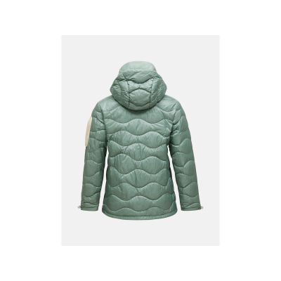 2. Kurtka damska puchowa PEAK PERFORMANCE W Helium Utility Down Hood Jacket kolor zielony