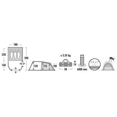 3. Namiot High Peak Atmos 3  11535
