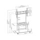 6. MOBILNY STOJAK+UCHWYT DO TV 37-100" 150KG S-13 ART Vesa 800x600 HEAVY DUTY