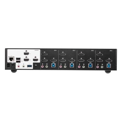 2. ATEN Przełącznik KVM Switch 4P USB3.0 4K DP Triple View KVMP S