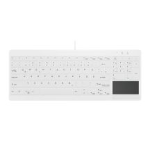 Aktywna Klawiatura USB AK-C7412F-GUS-W/GE QWERTZ Niemiecki Biały