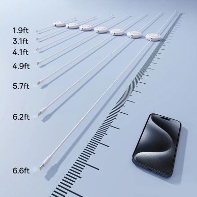 13. Kabel Baseus Free2Pull Mini 100W zwijany USB-C - USB-C 2m - biały