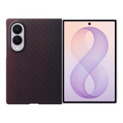 EF-KF971SRE Samsung Carbon Magnet Case for Galaxy Z Fold 8 Red