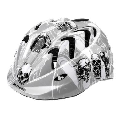 KASK ROWEROWY DLA DZIECI METEOR MV7 szary