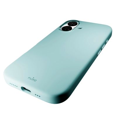 11. Etui silikonowe Puro Icon Mag Pro MagSafe do iPhone 16 - zielone
