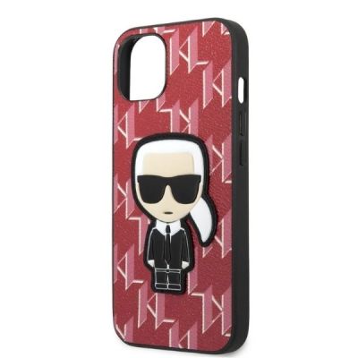 6. Etui Karl Lagerfeld Monogram Ikonik Patch na iPhone 13 mini - czerwone