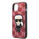 6. Etui Karl Lagerfeld Monogram Ikonik Patch na iPhone 13 mini - czerwone