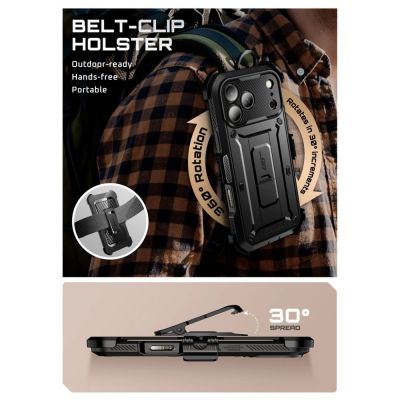 4. Etui Supcase UB Pro na iPhone 17 Pro Max - czarne