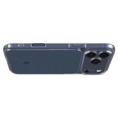8. Etui Spigen Thin Fit MagSafe na iPhone 17 Pro Max - przezroczysto-granatowe
