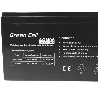 2. GREEN CELL AKUMULATOR ŻELOWY AGM06 12V 9AH