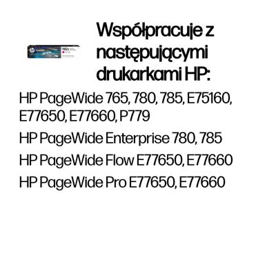 2. HP Oryginalny purpurowy wkład atramentowy 982X PageWide o dużej pojemności