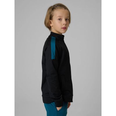 6. Bluza sportowa regular bez kaptura chłopięca 4F 4FJRSS26TFSWM0991-20S