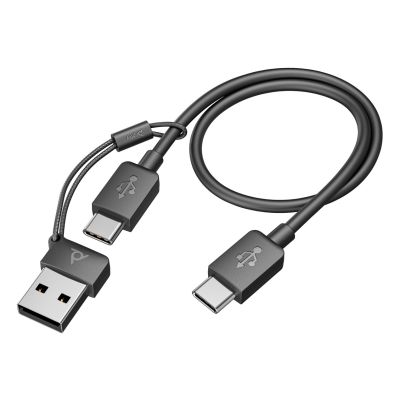 14. POLY Zestaw słuchawkowy Voyager Focus 2 USB-C-C + przejściówka USB-C/A