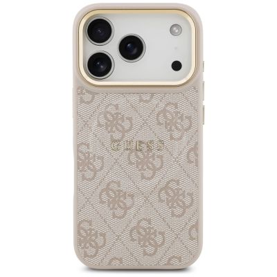 3. Etui Guess 4G PU Classic Logo MagSafe na iPhone 17 Pro - różowe