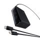 Ładowarka sieciowa Baseus Digital GaN 3xUSB-C 1xUSB-A 240W z kablem zasilającym - czarna