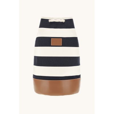 Torba z tkaniny unisex Paul&Shark granatowo-ecru 26418102-H21 - elegancka i praktyczna