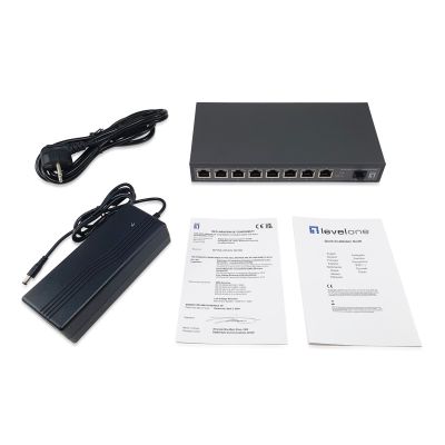 6. Przełącznik LevelOne GB PoE 9-portowy 120 W 10 Gb/s