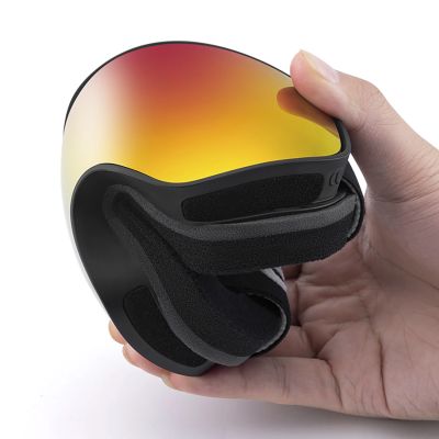 11. Gogle narciarskie Qunature Black dziecięce (rozmiar M/L) - czarne