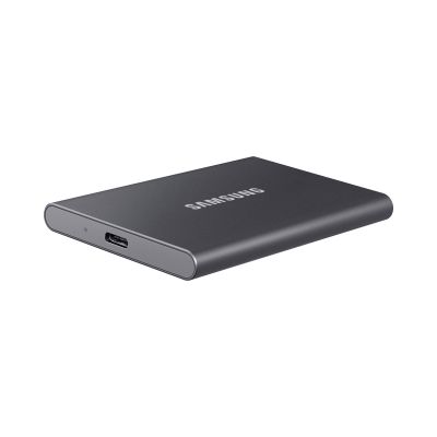 6. Dysk zewnętrzny SSD Samsung T7 (1TB; USB 3.2; szary; MU-PC1T0T/WW)