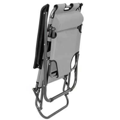 8. FOTEL WIELOPOZYCYJNY LEVEL Z ZAGŁÓWKIEM SZARY